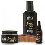 Ficha técnica e caractérísticas do produto Kit Óleo + Balm + Pente + Shampoo para Barba Black Barts Single Ron