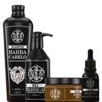 Ficha técnica e caractérísticas do produto Kit Oleo Barba Beard Oil + Gel + Balm + Shampoo Barbudo