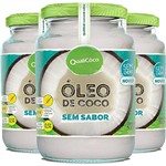 Ficha técnica e caractérísticas do produto Kit 3 Óleo de Coco Sem Sabor QualiCoco 500ml