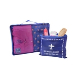 Kit Organizador de Mala Travel Bag Ziper Saco Viagem Azul