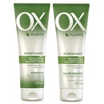 Ficha técnica e caractérísticas do produto Kit Ox Plants Purificante Shampoo 240ml + Condicionador 240ml - Ox