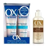 Ficha técnica e caractérísticas do produto Kit Ox Reconstrução Shampoo + Condicionador 240ml + Creme de Pentear Cachos Controlados 250ml