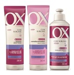 Ficha técnica e caractérísticas do produto Kit Ox Shampoo + Condicionador + Creme de Pentear Vitamins Cor Sublime - Ox