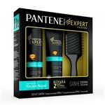 Ficha técnica e caractérísticas do produto Kit Pantene Keratyn Repair Shampoo 300ml + Condicionador 250ml Grátis Escova de Pentear