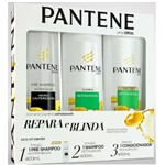 Kit Pantene Restauração Pré Shampoo 400ml + Shampoo 400ml + Condicionador 400ml - Tenys Pe