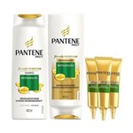 Kit Pantene Restauração Shampoo 400ml + Condicionador 200ml + Ampola de Tratamento 15ml