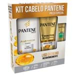 Kit Shampoo Pantene Liso 400ml + Condicionador 175ml + Ampola 15ml