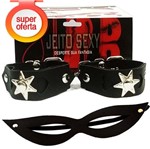 Ficha técnica e caractérísticas do produto Kit Panter Sexy 2X1 ( Algema Bracelete + Máscara Sex ) - Jeito Sexy 1...