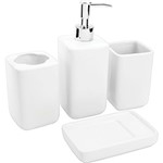 Ficha técnica e caractérísticas do produto Kit para Banheiro Hercules Porcelana - Branco