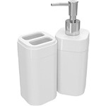 Ficha técnica e caractérísticas do produto Kit para Banheiro 2 Peças Coza Splash 99096 Branco