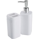 Ficha técnica e caractérísticas do produto Kit para Banheiro Splash 2 Peças Branco - Coza