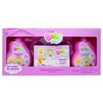 Ficha técnica e caractérísticas do produto Kit para Banho Bebê Menina Shampoo Condicionador Sabonete