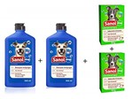 Ficha técnica e caractérísticas do produto Kit para Banho em Cães Anti Pulgas: 2 Un Sabonete em Barra Citronela + 2 Un Shampoo Anti Pulgas Sanol