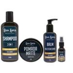 Ficha técnica e caractérísticas do produto Kit para Barba Completo Combo Don Shampoo 3 em 1 e Pomada
