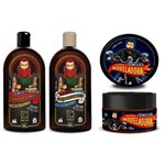 Kit para Barba Masculina Bigode Shampoo + Condicionador + Pomada Força e Crescimento Vegano Cosmeceuta