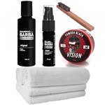 Ficha técnica e caractérísticas do produto Kit Barba Grande Óleo Pomada Toalhas Shampoo Usebarba - Use Barba