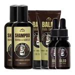 Ficha técnica e caractérísticas do produto Kit Para Barba 2 Shampoo 2 Balm 2 Óleo Para Barbas Grisalhas