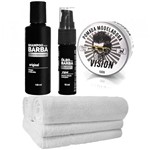 Ficha técnica e caractérísticas do produto Kit Barba Grande Shampoo Toalhas Pomada Óleo Usebarba - Use Barba