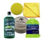 Kit para Lavar Carros Shampoo e Cera Hard Wax Cadillac