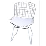 Ficha técnica e caractérísticas do produto Kit 2 Pçs Cadeira Bertoia Cromada - Elare | Cor: Cromada
