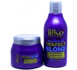 Kit Perfect Blond ILike Professional Shampoo 300ml e Máscara 250g