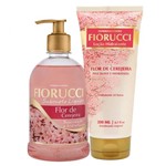 Kit Perfumado Fiorucci Flor de Cerejeira Sabonete Líquido 500ml + Loção Hidratante 200ml