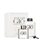 Ficha técnica e caractérísticas do produto Kit Perfume Aqua Di Gio Masculino Eau de Toilette 200ml + Refil 50ml