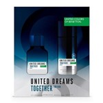 Kit Perfume Benetton United Dreams Together For Him EDT 100ml + Body Spray 150ml