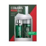 Ficha técnica e caractérísticas do produto Kit Perfume Colors Green Masculino Eau de Toilette 100ml + Desodorante 150ml Único