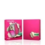 Ficha técnica e caractérísticas do produto Kit Perfume Colors Pink Feminino Eau de Toilette 80ml + Body Lotion 75ml Único