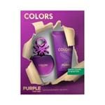 Ficha técnica e caractérísticas do produto Kit Perfume Colors Purple Feminino Eau de Toilette 80ml + Body Lotion 75ml Único