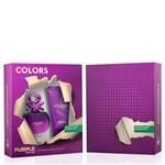 Ficha técnica e caractérísticas do produto Kit Perfume Feminino Colors Purple Benetton Eau de Toilette 80ml + Body Lotion 75ml