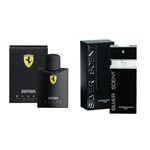 Ficha técnica e caractérísticas do produto Kit Perfume Ferrari Black 125ml Perfume Silver Scent Masculino 100ml