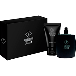 Kit Perfume Forum Jeans2 Unissex Eau de Toilette 100ml + Shower Gel 90ml