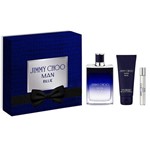 Ficha técnica e caractérísticas do produto Kit Perfume Jimmy Choo Man Blue EDT 100mL + 7,5mL + After Shave 100mL - Masculino