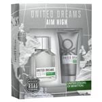 Ficha técnica e caractérísticas do produto Kit Perfume Masculino Benetton United Dreams Aim High EDT