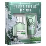 Kit Perfume Masculino Benetton United Dreams Be Strong EDT
