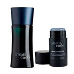 Ficha técnica e caractérísticas do produto Kit Perfume Masculino Code 50ml Edt e Desodorante Stick 75g - Boutique dos Perfumes