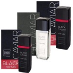 Ficha técnica e caractérísticas do produto Kit 3 Perfume Paris Elysees - 2 Black Caviar e 1 Silver Caviar