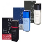 Ficha técnica e caractérísticas do produto Kit 3 Perfume Paris Elysees - Black + Silver + Blue Caviar