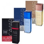 Ficha técnica e caractérísticas do produto Kit 3 Perfume Paris Elysees - Black, Style e Blue Caviar