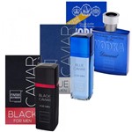 Ficha técnica e caractérísticas do produto Kit Perfume Paris Elysees - Vodka, Black e Blue Caviar