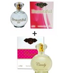 Ficha técnica e caractérísticas do produto Kit 2 Perfumes Cuba 100ml Cada Beautiful + Candy