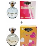Ficha técnica e caractérísticas do produto Kit 2 Perfumes Cuba 100ml Cada Beautiful + Charming