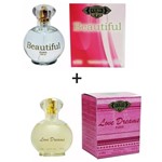 Ficha técnica e caractérísticas do produto Kit 2 Perfumes Cuba 100ml Cada Beautiful + Love Dreams