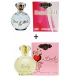 Ficha técnica e caractérísticas do produto Kit 2 Perfumes Cuba 100ml Cada Beautiful + Lovely