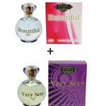 Ficha técnica e caractérísticas do produto Kit 2 Perfumes Cuba 100ml Cada Beautiful + Very Sexy