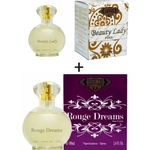 Ficha técnica e caractérísticas do produto Kit 2 Perfumes Cuba 100ml cada | Beauty Lady + Rouge Dreams 