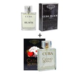 Ficha técnica e caractérísticas do produto Kit 2 Perfumes Cuba 100ml Cada Black + Casino Royale