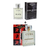 Ficha técnica e caractérísticas do produto Kit 2 Perfumes Cuba 100ml Cada Black + Centenary